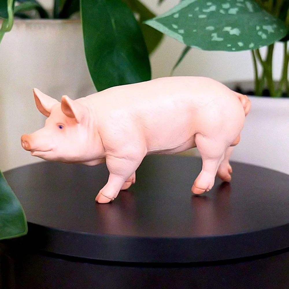 Boar Pig Figure - Hand‎ Painted & Collectible Farm Animal Toy Figurine - Papo